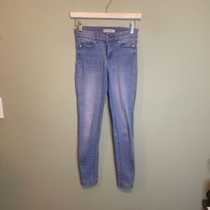 Denim Co. Womens Casual Slim Fit High Rise Light Wash Skinny Jeans‎ Blue Size 2